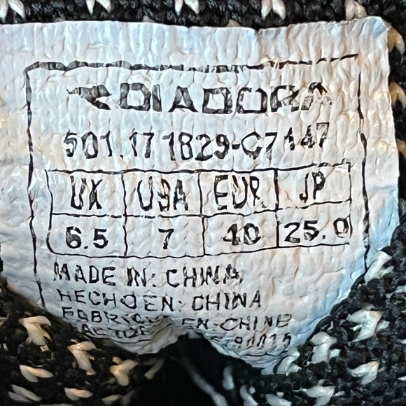 Diadora Titan Weave Walking Sneakers Black Tan Womens 9 Mens 7 UK 6.5 EU 40 - Picture 9 of 9